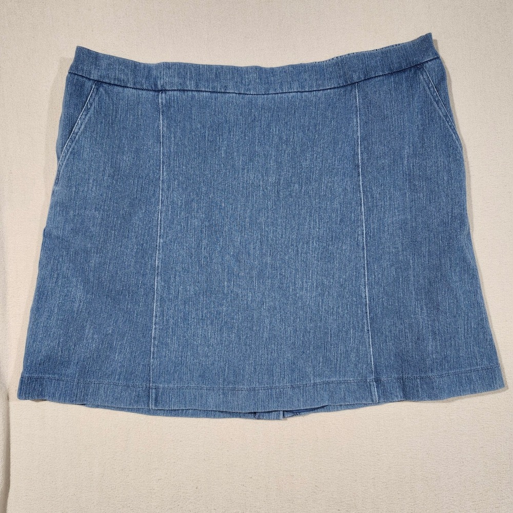 Women’s Denim Blue Mini Shorts Skort
